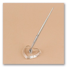 Clear Acrylic Heart Base Pen