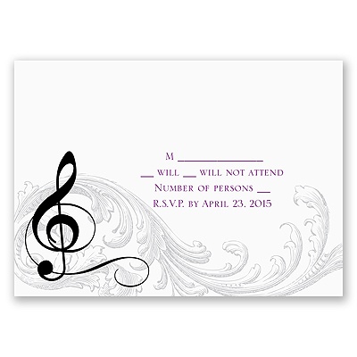 Noteworthy - Response Card and Envelope