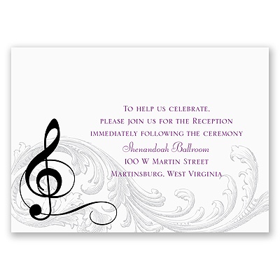 Noteworthy - Reception Card