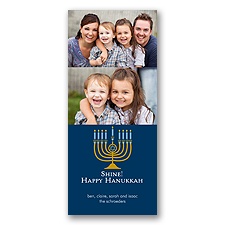 Hanukkah Shine - Photo Holiday Card