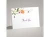 Fresh Floral Monogram - Thank You Card and Envelope