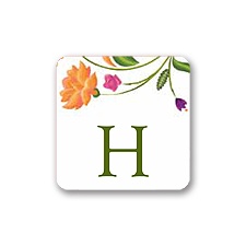 Fresh Floral Monogram - Envelope Seal