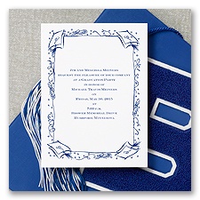 Cap and Diploma - Graduation Announcement