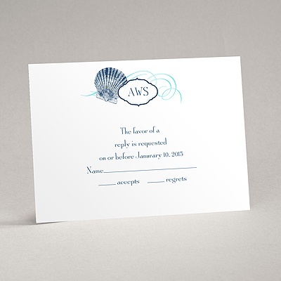 Beach Treasures - Response Card and Envelope