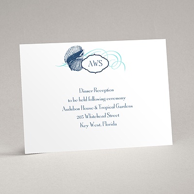 Beach Treasures - Reception Card