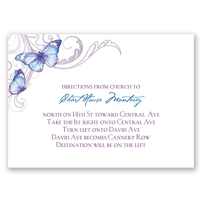 Delicate Butterfly - Mosaic - Map Card