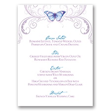 Delicate Butterfly - Mosaic - Menu Card