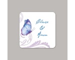 Delicate Butterfly - Blue Envelope Seal