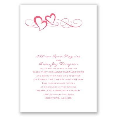 Color of Romance - Invitation