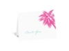 Tropical Palms - Fuchsia Thank You Card and Envelope