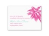 Tropical Palms - Fuchsia Reception Card