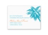 Tropical Palms - Turquoise Reception Card
