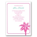 Tropical Palms - Fuchsia - Bridal Shower Invitation