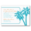Tropical Palms - Turquoise Invitation
