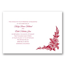 Antique Rose - Invitation