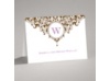 Damask Monogram - Brown - Thank You Card and Envelope