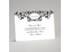 Damask Monogram - Black - Reception Card