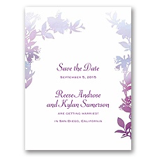 Watercolor Shades - Purple - Save the Date