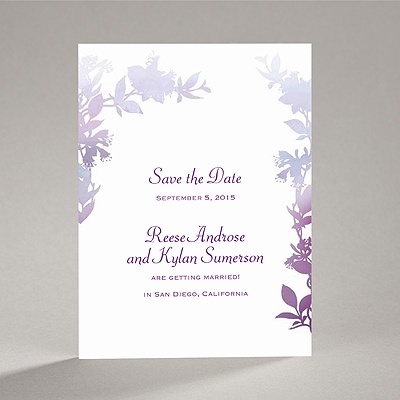 Watercolor Shades - Purple - Save the Date
