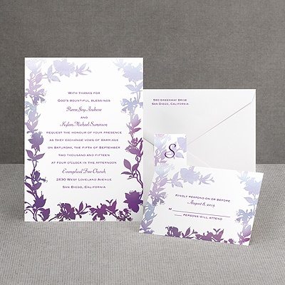 Watercolor Shades - Purple - Invitation