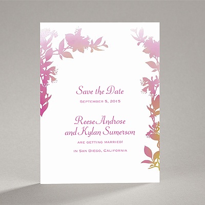 Watercolor Shades - Fuchsia - Save the Date