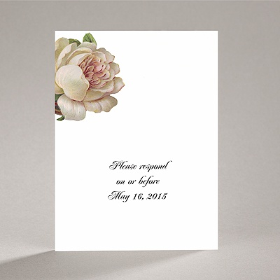 Vintage Peony - Response Card and Envelope