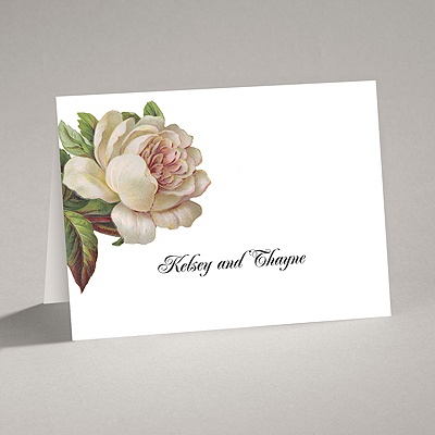 Vintage Peony - Thank You Card and Envelope