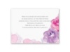 Watercolor Roses - Purple - Reception Card