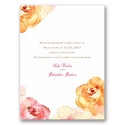 Watercolor Roses - Yellow - Save the Date Card