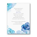 Watercolor Roses - Blue - Bridal Shower Invitation