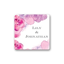 Watercolor Roses - Purple - Seal