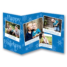 Snowy Holiday - Storyline Photo Holiday Card
