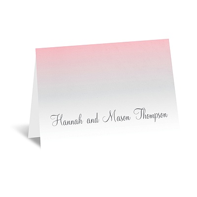 Sweet Shading - Pink - Thank You Card and Envelope