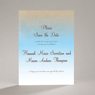 Sweet Shading - Aqua - Save the Date