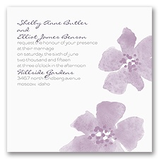 Floral Impression - Lavender - Invitation