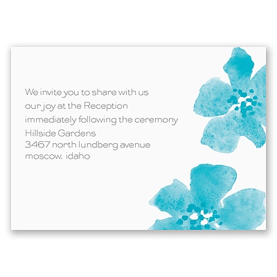 Floral Impression - Palm - Reception Card