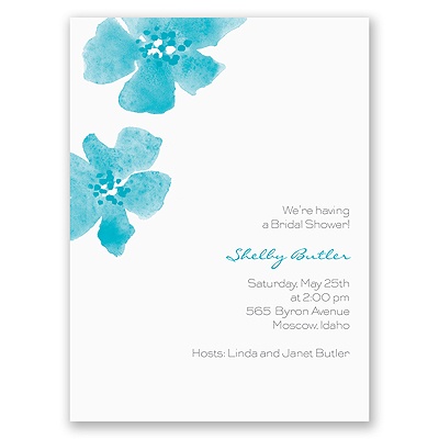 Floral Impression - Palm - Bridal Shower Invitation