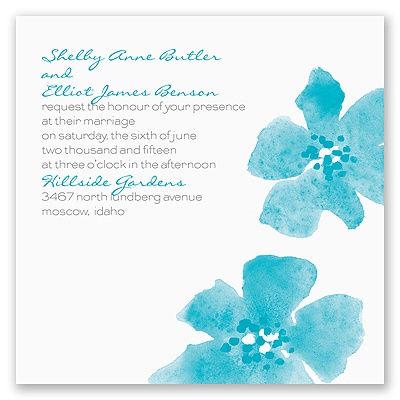 Floral Impression - Palm - Invitation
