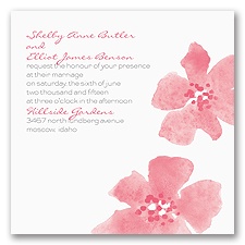 Floral Impression - Posie Pink - Invitation