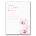 Watercolor Orchid - Fuchsia - Save the Date Card