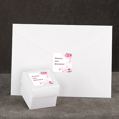 Watercolor Orchid - Fuchsia - Seal