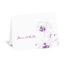 Watercolor Orchid - Purple - Thank You Card and Envelope
