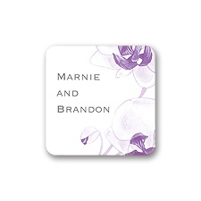 Watercolor Orchid - Purple - Seal