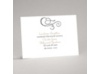 Calligraphy Swirls - Black - Reception Card