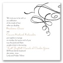 Calligraphy Swirls - Black - Invitation