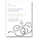 Calligraphy Swirls - Black - Save the Date