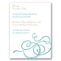 Calligraphy Swirls - Teal - Save the Date