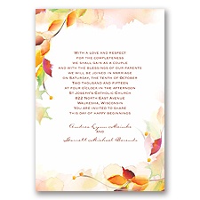 Autumn Artistry - Invitation