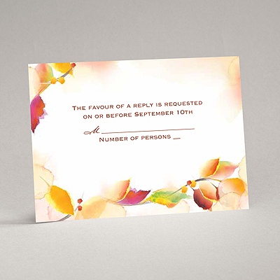 Autumn Artistry - Response Card and Envelope