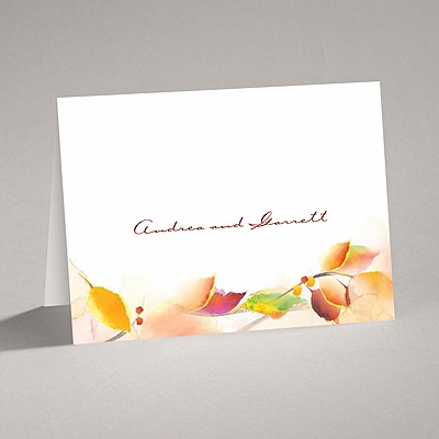 Autumn Artistry - Thank You Card and Envelope